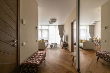 Фото номера Улучшенные апартаменты Апартаменты Korio Apartments, Druskininkai г. Друскининкай 16
