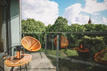 Фото номера Номер-студио с балконом Апартаменты Korio Apartments, Druskininkai г. Друскининкай 19